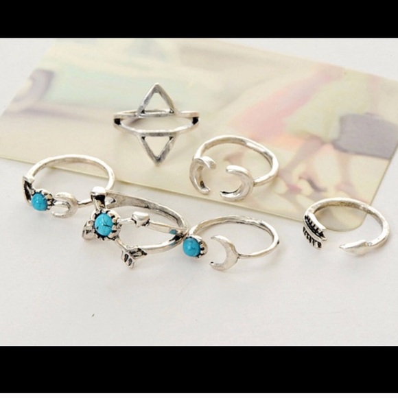 To The Moon Ring Set - Picture 5 of 5